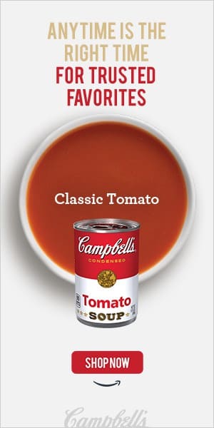 Food Advertisements – Campbells Tomato Soup 300x600
